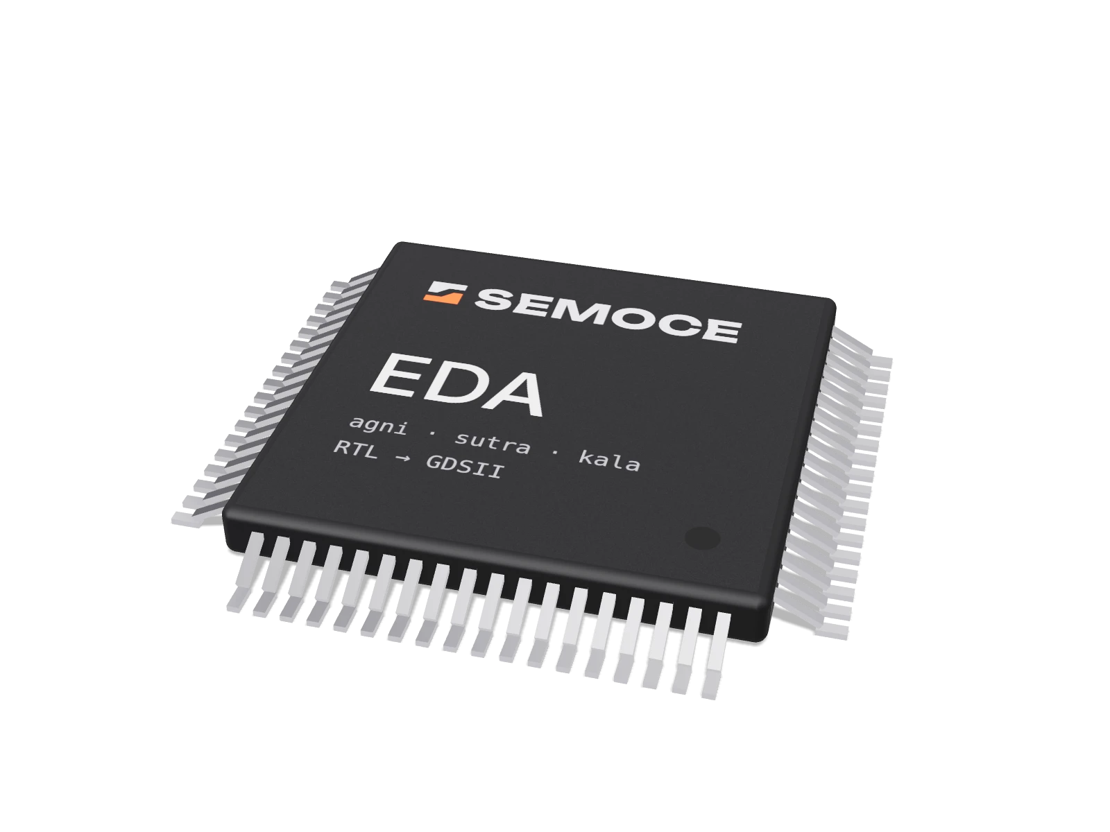 Chip package marked Semoce EDA